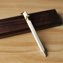 Xmtying handmade tactical Brass pen machine gun bronze pen Automatic Gel Pen custom lettering