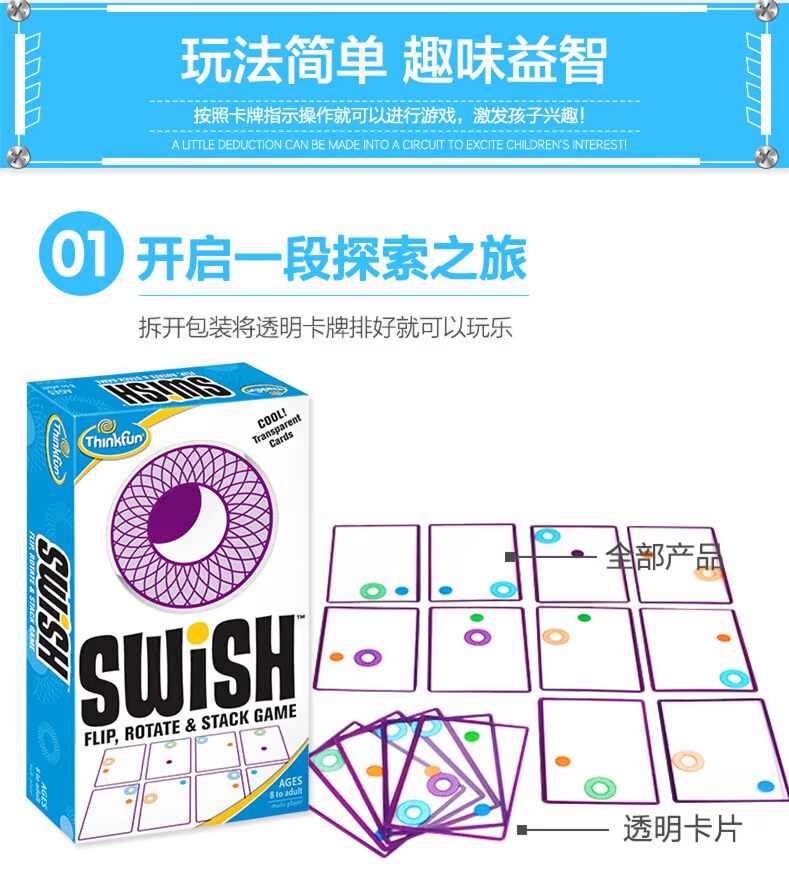 American thinkfun sắp xếp không gian bảng tư duy trò chơi đào tạo trẻ em đồ chơi giáo dục trực quan - Trò chơi cờ vua / máy tính để bàn cho trẻ em đồ chơi thông minh