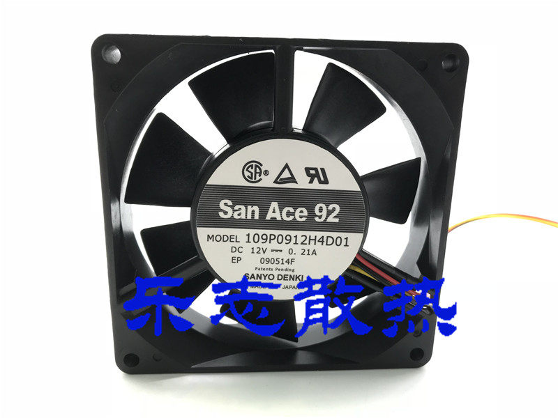 San Ace 92 109P0912H4D01 12V 0 21A 9025 9cm Inverter cooling Fan