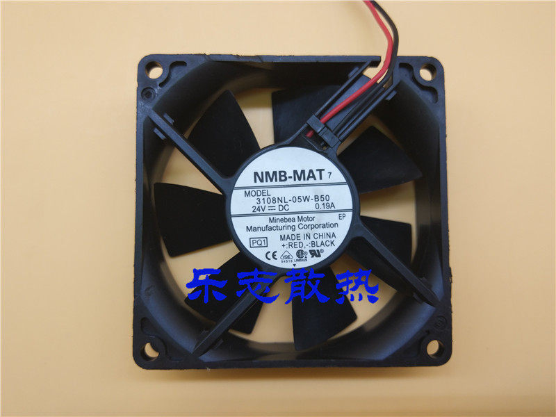Original NMB-MAT ABB inverter fan 3108NL-05W-B50 24V 0 19A 8CM 8020