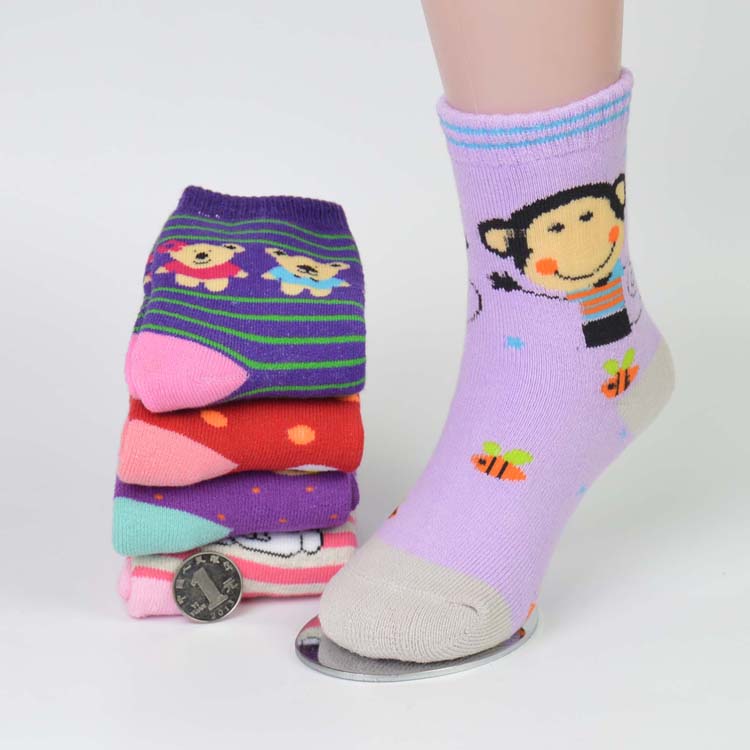 Vớ trẻ em mùa đông dày cộng với cotton nhung bé gái bé trai vớ trẻ em lớn 3-5-7-9-12 tuổi quần tất lưới cho bé