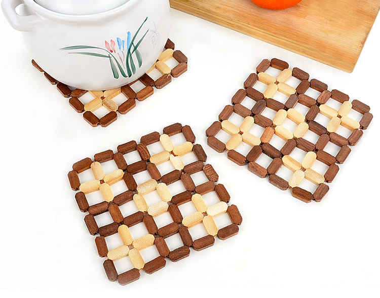 Nhật bản-phong cách tre placemat cách nhiệt pad vuông bộ đồ ăn tấm bảng pad pad chống nóng pad nồi pad bát mat bảng mat