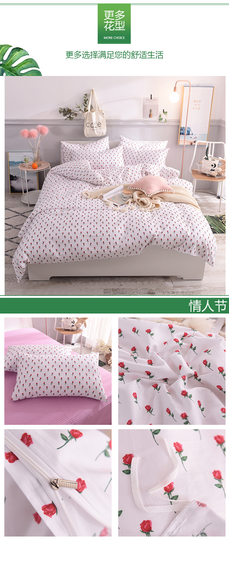 ins phim hoạt hình thú cho trẻ em ba mảnh bông denim Khăn bông doanh nghiệp giường giường thiết kế boy - Bộ đồ giường bốn mảnh chăn ra gối nệm cao cấp