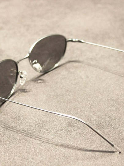 Y2K Punk Metal Frame Personalized Cat-Eye Sunglasses Street Style Concave Shape Unisex Retro Polarized Sunglasses Trendy