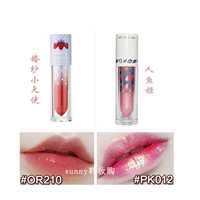 Spot Korea Etude House Wedding Angels Nhuộm Lip Glaze Lip Gloss Môi OR210 Dâu tây Bao bì mới - Son bóng / Liquid Rouge 	son bóng của innisfree	