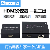 hdmi dispenser 10% second network connection to high-definition TV set-top box shareware with infrared remote control transponder
