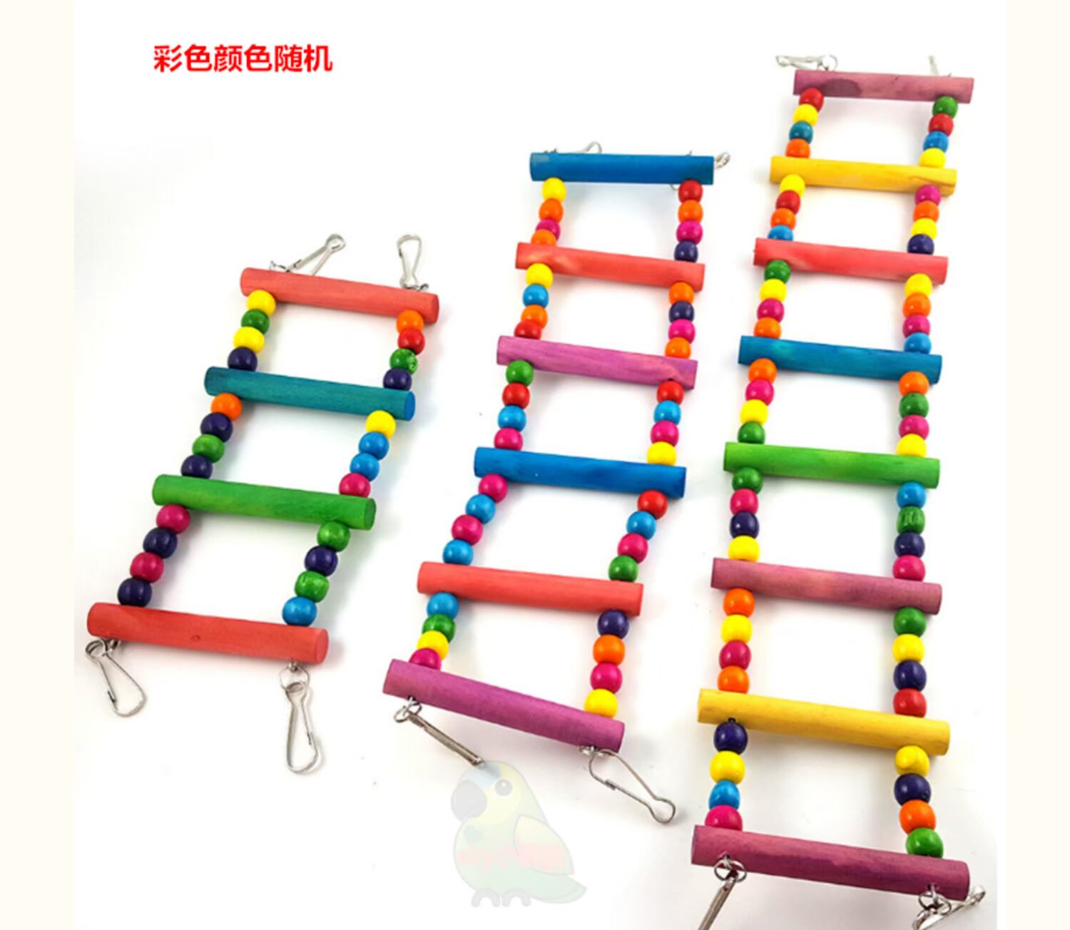 Parrot swing thang treo cầu thang cung cấp trạm cắn cắn Xuanfeng chim molar leo lên trạm lồng chim đồ chơi - Chim & Chăm sóc chim Supplies lòng chào mào