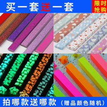 Pure Color Stars Origami Strips of handmade paper Wish Stars Bottle of Love Four Leaf Grass Flash Drilling Night-time Lucky Stars Suit