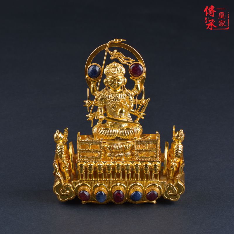 Royal Lineage Imitation of the Ming Dynasty inlaid jewel Morley Heavenly Ham Costume Accessories Palace Retro