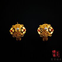 Pure handmade pinch of pure gold sushi tattooy earbuds