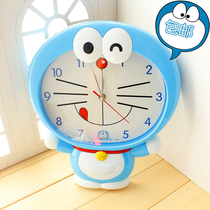 usd 13 77 doraemon cute wall clock ultra quiet children s room wall