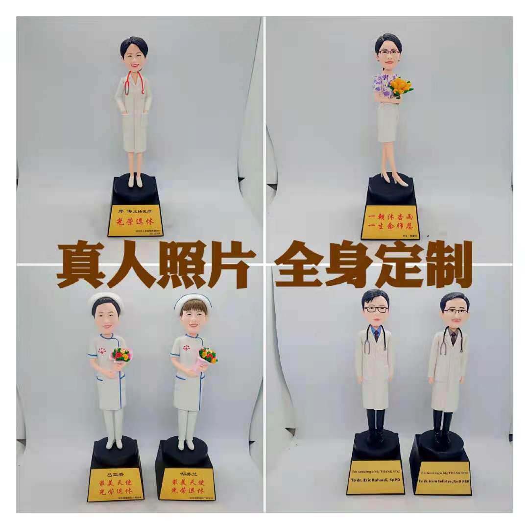 Send Doctor 819 Physician Professor Nurse Festival Villain Model Custom Handmade Pottery Homemade Man Live Doll