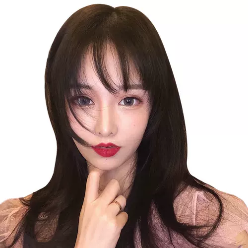 Сетка для волос, кудрявая челка, шлем изготовленный из настоящих волос, средней длины, популярно в интернете, французский стиль, придает объем, «ключичная» стрижка