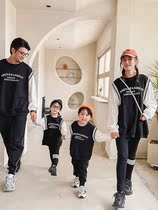 New fashion pro-sub-clothing family of three autumn sports casual and large childrens clothing Han version Chaoding with two sets