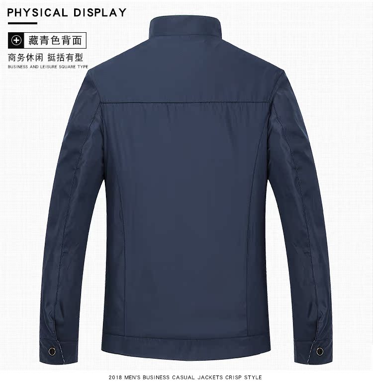 Mùa thu trung niên nam áo khoác mỏng phần mỏng áo khoác nam kích thước trung niên kinh doanh bình thường cha áo khoác blazer nam