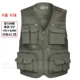 Vải khô nhanh trung niên và người già ngoài trời nhiều túi nam nhiếp ảnh vest vest kích thước lớn ngư dân lưới vest - Dệt kim Vest