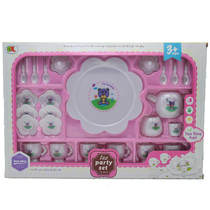 Childrens House plastic ceramic small kung fu tea set teapot tea tray coffee cup set Qrk1mCkB26