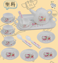 Childrens playing house simulation plastic ceramic small kung fu tea tea tea cup set baby toy ornaments