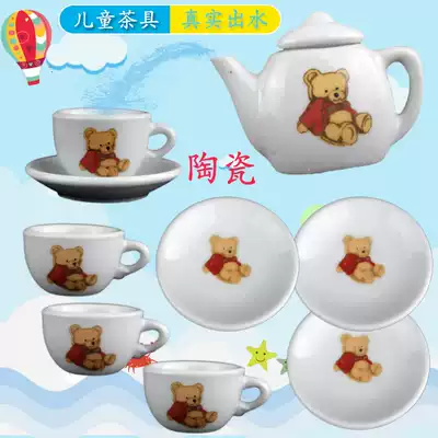 Mini ornaments creative ceramic children's small toys home wine simulation small kung fu tea set tea tray tea pot set