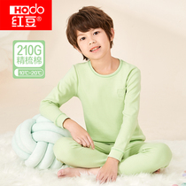 Red Bean Boy Autumn Clothes Autumn Pants Pure Cotton Children Full Cotton Lingerie Suit Autumn Winter Big Boy Pyjamas Cotton Sweatshirt