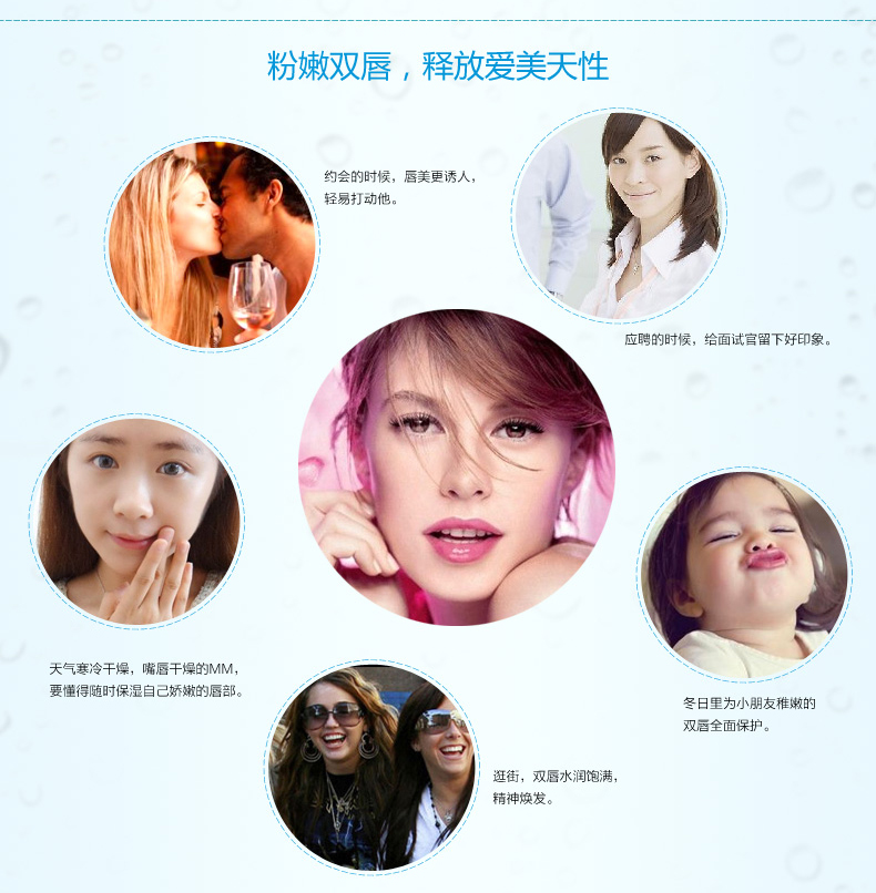 Lancer Makeup Light Water Moisturising Lip Balm Loại bỏ chất bảo vệ môi khô - Bộ trang điểm son dưỡng nars