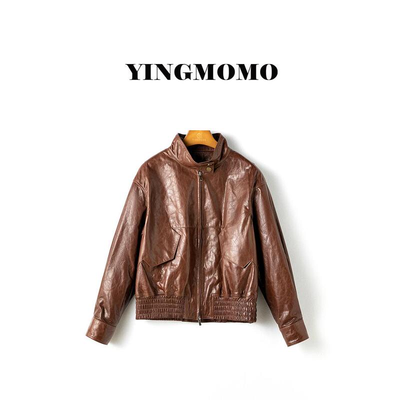 【Yingmomo】Shadow Brother "90S Flight Jacket" Imported Oil-Waxed Sheepskin Modern Casual Jacket