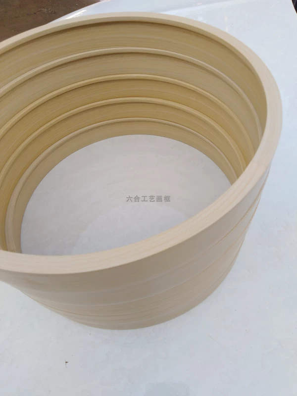 Trung Quốc sơn khung tròn Gỗ tròn khung gỗ tròn khung hình tròn sơn dầu khung trang trí Khung tùy chỉnh - Kính kính cận đổi màu