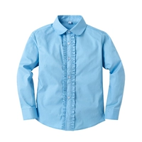 Светло -голубая сторона с длинными рукавами