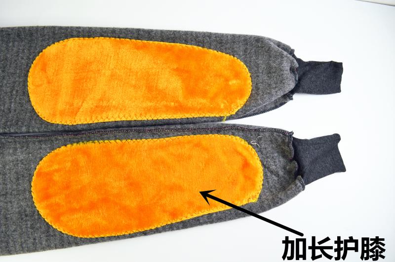 Quần ấm cho người trung niên và người cao tuổi, nam và nữ, dày và nhung, mùa đông cộng với phân bón, quần nam XL, quần dài một mảnh quan am thu dong nam