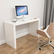 White lacquer computer desk desktop desk simple modern student desk Home simple light luxury table can be customized