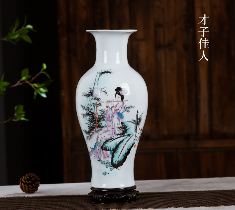 Jingdezhen ceramics vase furnishing articles flower arrangement is contracted and I sitting room home wine ark, adornment porcelain of furnishing articles