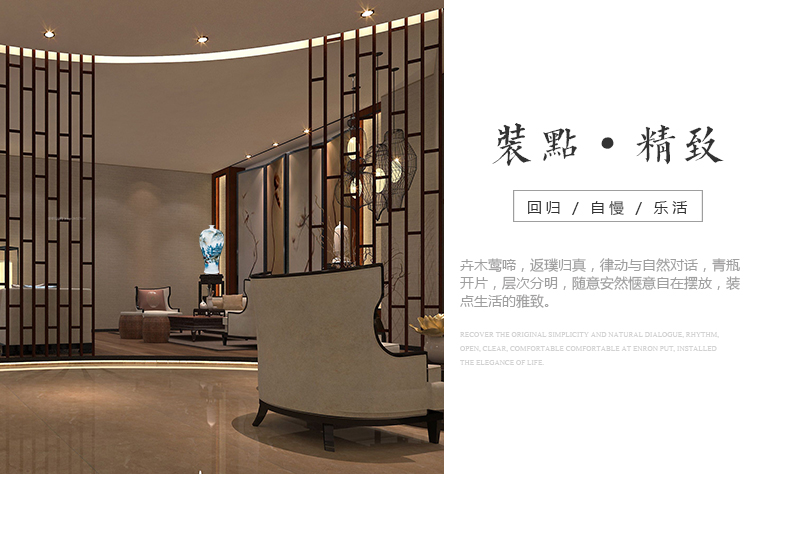 Jingdezhen ceramics celebrity hand - made the master of landscape painting large vase household villa living room office furnishing articles