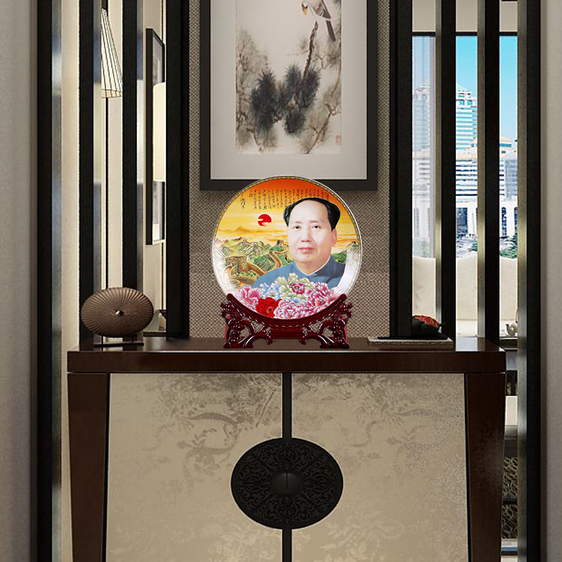 Jingdezhen ceramics chairman MAO wine accessories like ornamental decoration hanging dish home sitting room office furnishing articles
