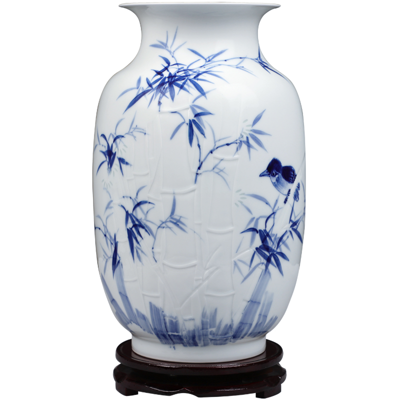 Jingdezhen ceramics hand - made bamboo thin body new Chinese style household knife clay flower arrangement sitting room adornment handicraft furnishing articles