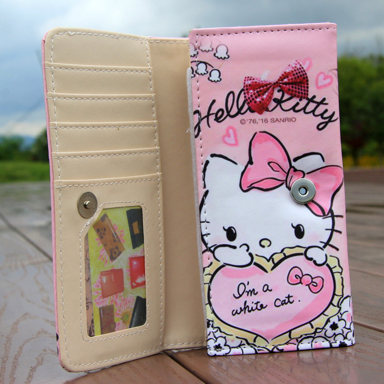 Hellokitty Hello Kitty Girl Cartoon Coin Purse Anime mới Nữ dễ thương Nữ sinh dài Khóa ví ví chanel