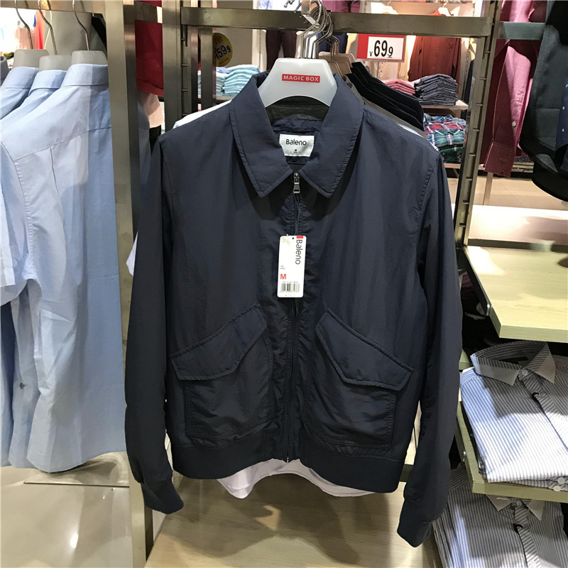 Áo khoác chính hãng Benny Road mùa thu nam mùa đông Thời trang mới Áo khoác dạ trẻ trung cổ điển Áo khoác lửng gió nam áo gió giá rẻ
