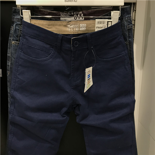 Baleno Benny Road Casual Quần chính hãng Cotton Slim Fit Đơn giản Casual Casual Quần âu quần thể thao