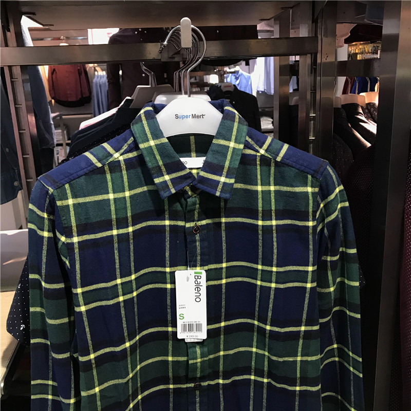 Authentic Benny Road Áo sơ mi nam Thu đông sơ mi nam trắng