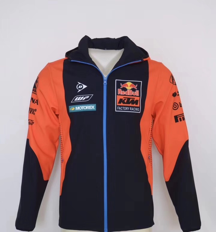 Warm suede, cross-country sweatshirt motorcycle jacket riding clothing windsuit 2019 new jacket slim down-Taobao