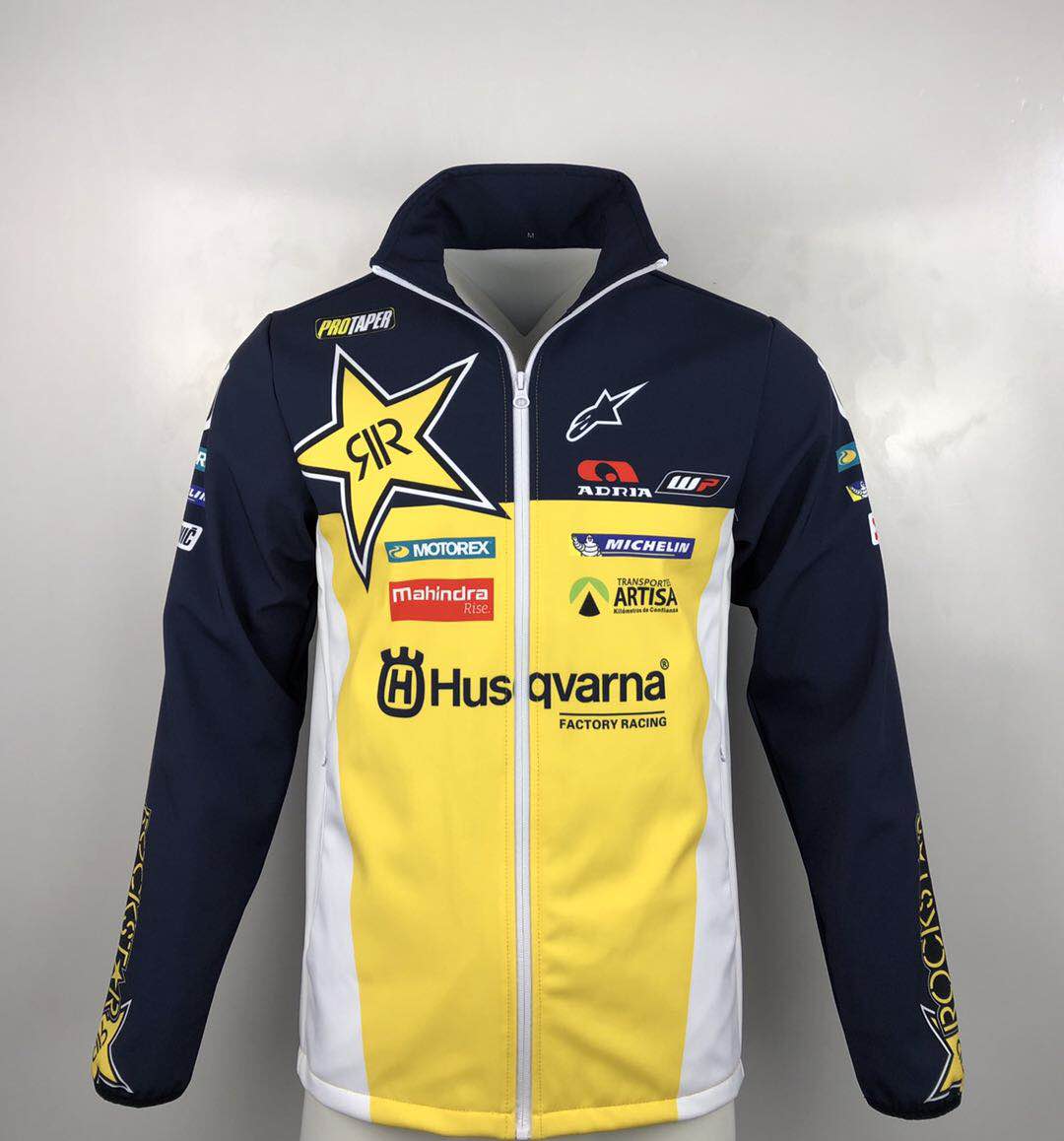 2021 Spring paragraph Husqvarna Huthwana Moto racing locomotive riding sweatshirt plus cotton windproof submachine clothes-Taobao