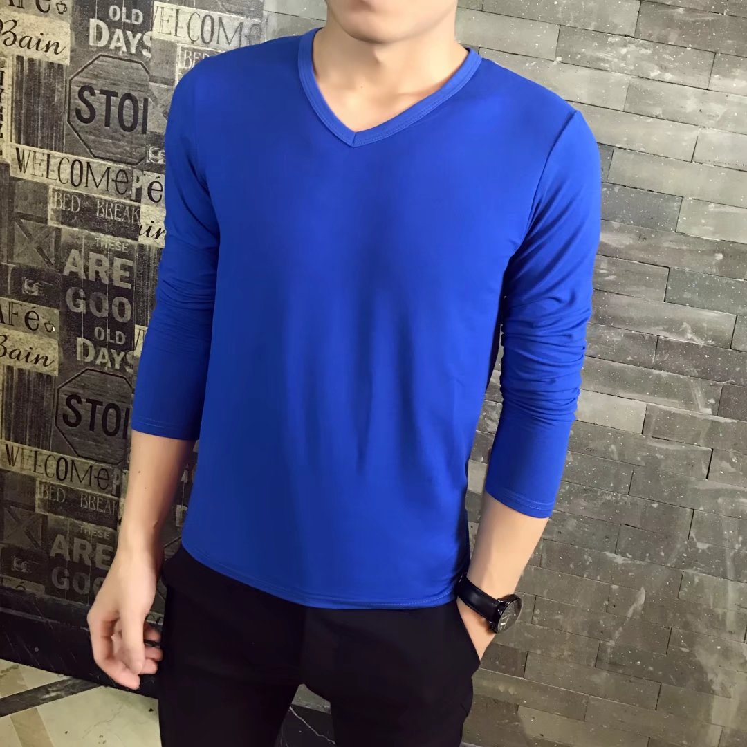 9.9 dài tay t-shirt nam phần mỏng chín chín t-shirt tops kích thước lớn màu rắn dưới 10 nhân dân tệ bán buôn áo sơ mi nhỏ