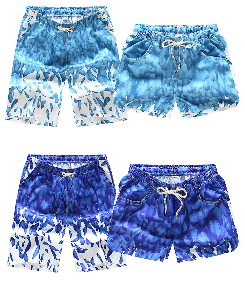2019 quần short nam năm điểm quần cotton giản dị mùa hè thể thao quần rộng bãi biển mỏng phần lớn quần thủy triều - Quần bãi biển 	quần áo đôi đi biển hà nội