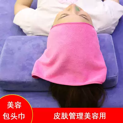 Widened microfiber headscarf hair band skin management beauty salon Velcro hair belt towel adhesive paste type