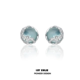 Небольшие дизайнерские серьги подходит для мужчин и женщин, серебро 925 пробы, простой и элегантный дизайн