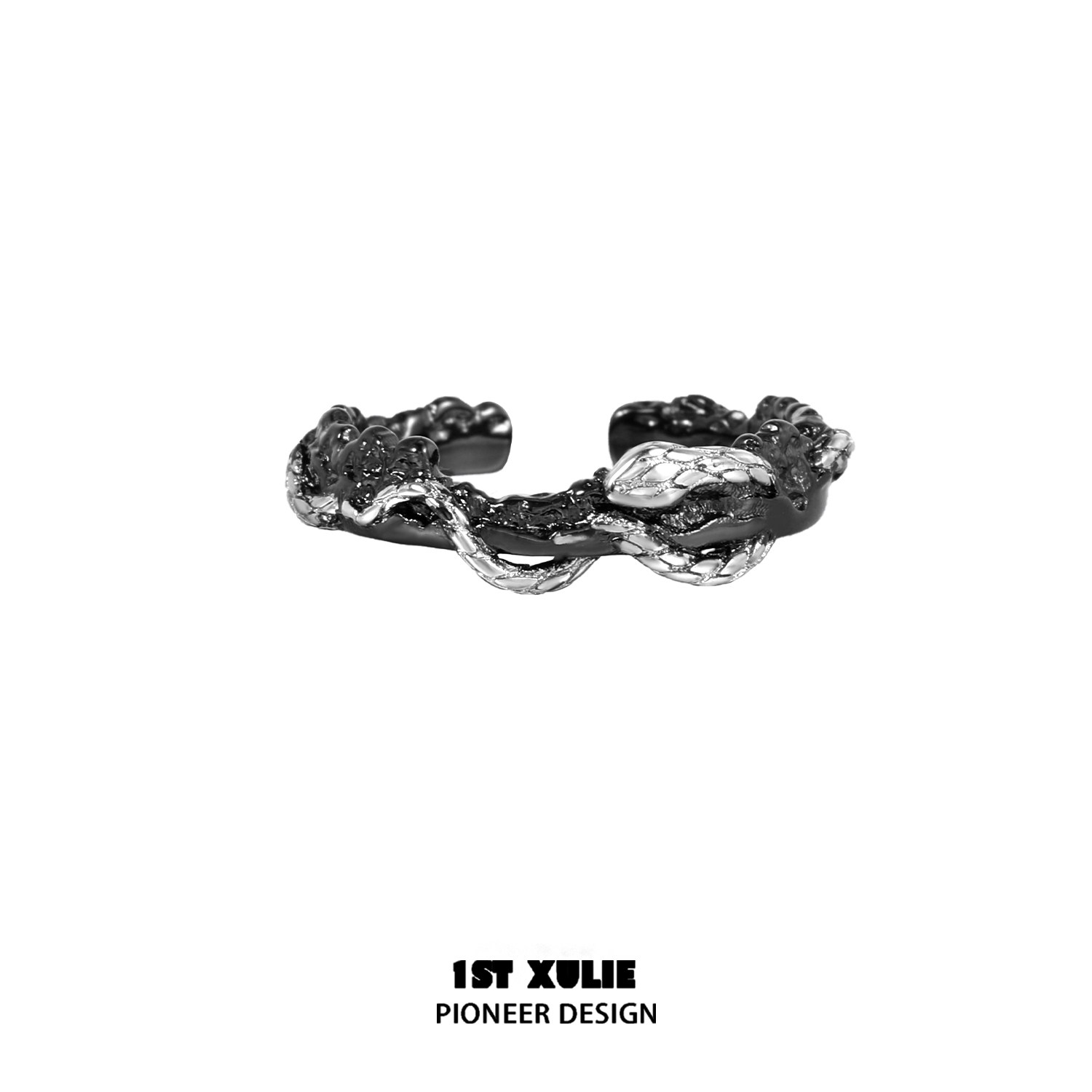 Кольцо серебряное 1ST XULIE Twin Serpentine модель B
