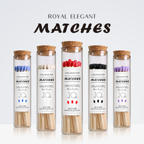 Scented candles special match pot extended 10cm creative art cigar Western firewood about 30 portable red head