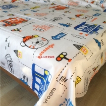 Bed sheet single double cotton quilt cartoon children Nordic grid 100% cotton sleeping single 1 5m1 8 m ins Wind
