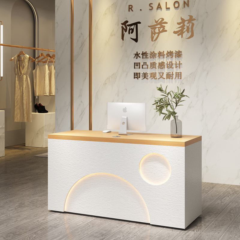 Clothing store cash register counter counter shop small simple modern beauty salon net red women's bar front desk reception desk