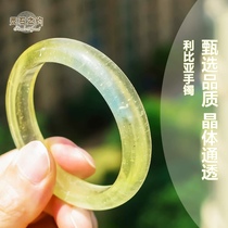 Lingshis Covenant Libya gold glass meteorite Lady bracelet bracelet hand string natural crystal beads niche