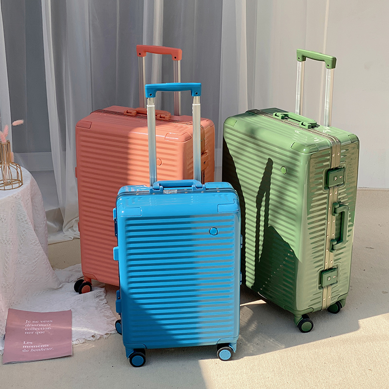 Sweet Story luggage suitcase men and women new box 20 inch trolley case Japanese suitcase aluminum frame password box